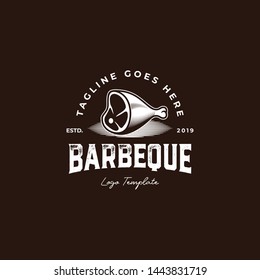 Beef Steak BBQ Restaurant Logo Template