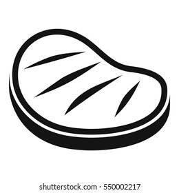 Beef steak icon. Simple illustration of beef steak vector icon for web