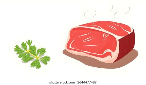 Beef steak, Steak illustration, Grilled steak,