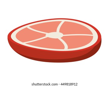 beef steak isolated icon design, vector illustration  graphic 
