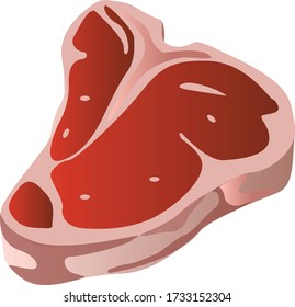 BEEF STEAK VECTOR EPS ILLUSTRATION