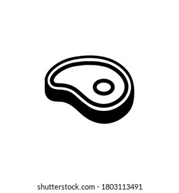 Rindsteak, Vektorgrafik. Isolierte Vektorsymbol.
