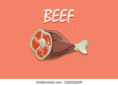 beef vector art "illustration" "brown"