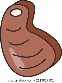 beef Vector illustration on a transparent background.Premium quality symmbols.Vector line flat icon for concept and graphic design.
