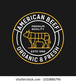 Beef - vector logo/icon illustration mascot