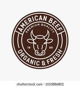 Beef - vector logo/icon illustration mascot