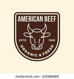 Beef - vector logo/icon illustration mascot