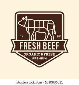Beef - vector logo/icon illustration mascot