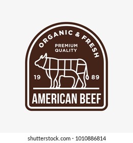 Beef - vector logo/icon illustration mascot