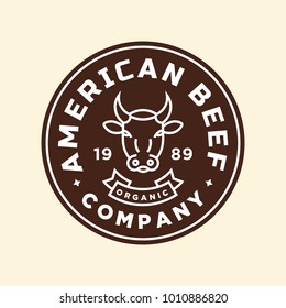 Beef - vector logo/icon illustration mascot