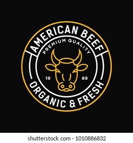 Beef - vector logo/icon illustration mascot