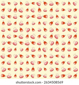 Beef vector pattern, beef pattern, delicious food, food design seamless background design