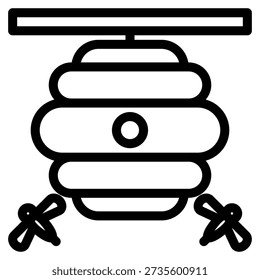 Beehave Icon in Outline Style