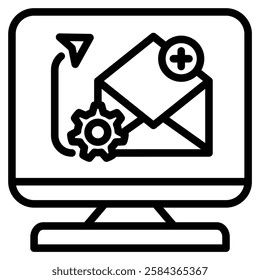 Beehiiv icon line vector illustration