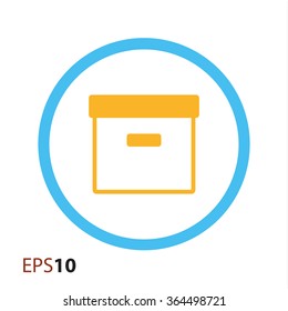 Beehive box vector icon for web and mobile