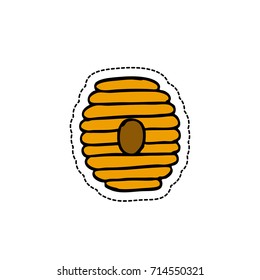 beehive doodle icon