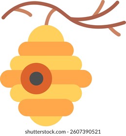 Beehive Flat Illustration Vector Design