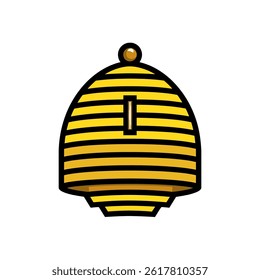 Beehive graphic stands icon vector isolated background