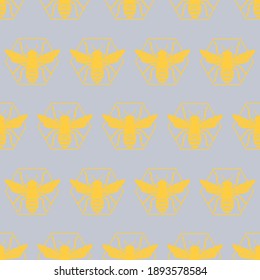 Beehive hexagon pattern texture design. Vector illustration.