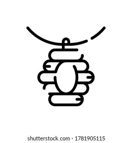 Beehive, Vector De Logotipo De Icono De Hive Aislado. Conjunto de iconos de otoño. Stroke editable y Pixel Perfect.