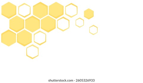 Beehive honey sign with hexagon grid cells isolated on white background vector.