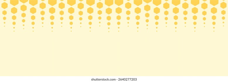 Beehive honey sign with hexagon grid cells, bee cartoons, wild flower and green branch on yellow background vector illustration. EPS 10 . 