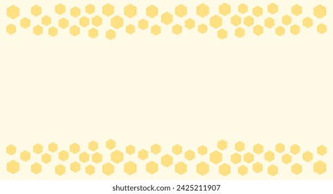 Beehive honey sign on yellow background vector illustration.