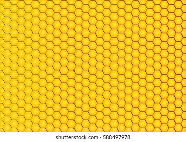 Beehive honeycomb pattern style vector background with cells of the hive seamless.