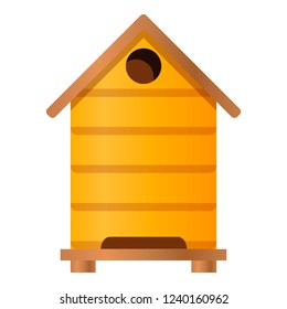 Beehive icon. Cartoon of beehive vector icon for web design isolated on white background