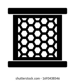 Beehive icon glyph vector design