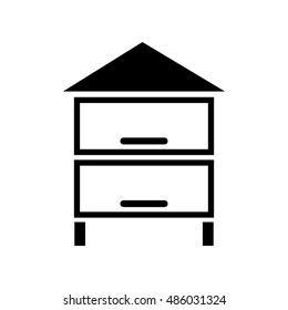 Beehive icon illustration isolated vector sign symbol