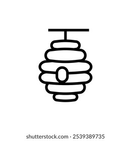 beehive icon isolated on white background