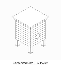 Beehive icon, isometric 3d style