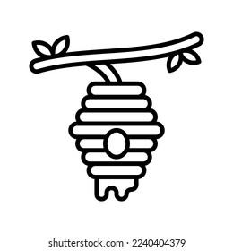 Icono de colmena. inicio de sesión para concepto móvil y diseño web. ilustración vectorial