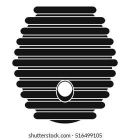 Beehive icon. Simple illustration of beehive vector icon for web