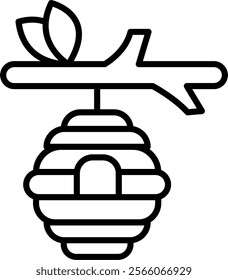 Beehive Icon Symbol Art Sign