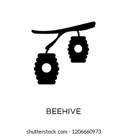 Beehive icon. Beehive symbol design from Agriculture, Farming and Gardening collection. Simple element vector illustration on white background.