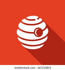 Beehive icon. Vector Illustration