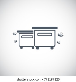 Beehive icon. Vector illustration