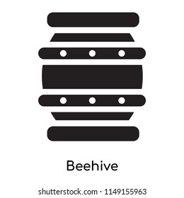 Beehive icon vector isolated on white background for your web and mobile app design, Beehive logo concept