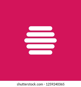 beehive icon vector. beehive sign on pink background. beehive icon for web and app