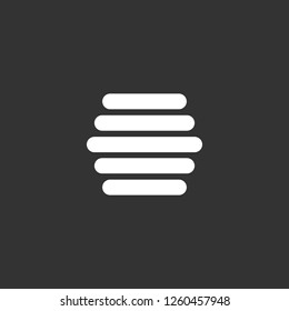 beehive icon vector. beehive sign on black background. beehive icon for web and app