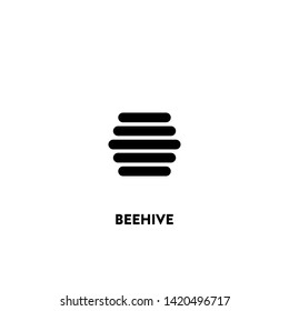 beehive icon vector. beehive sign on white background. 
