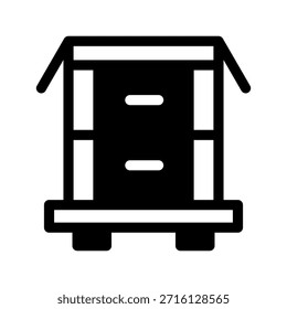 Bienenstock-Symbol, Vektorsymbol, Entwurfsgrafik