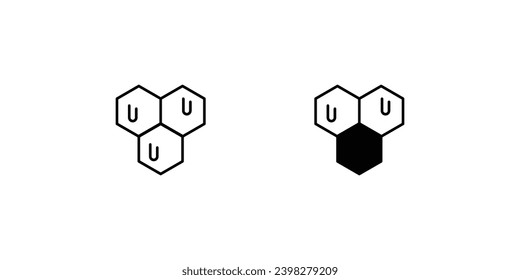beehive icon with white background vector stock illustration