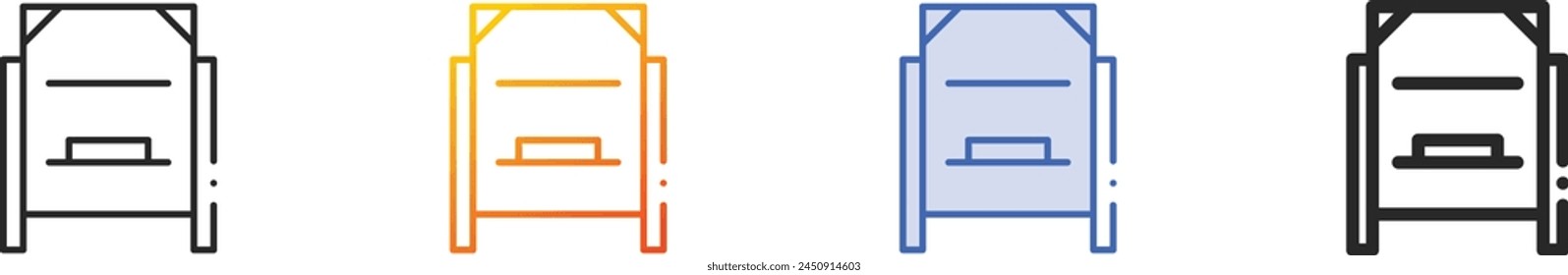 beehive icon.Thin Linear, Gradient, Blue Stroke and bold Style Design Isolated On White Background