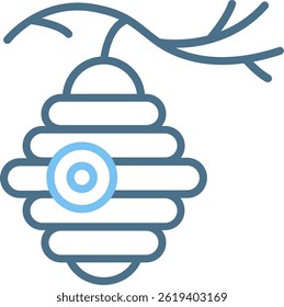 Beehive Line Two Colour Icon