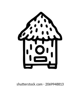 beehive line vector doodle simple icon design