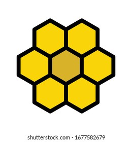 beehive vector flat color icon 