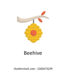 Beehive vector flat Icon Design illustration. Miscellaneous Symbol on White background EPS 10 File